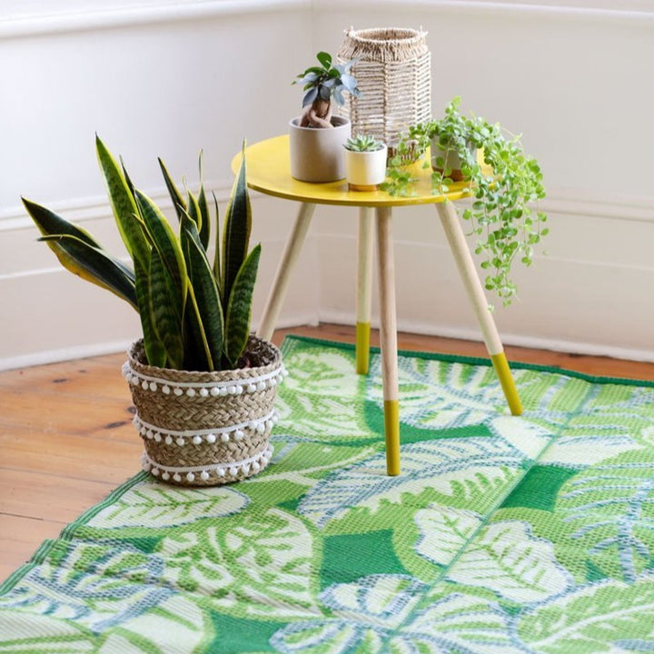 Tropical Leaf Outdoor Rug