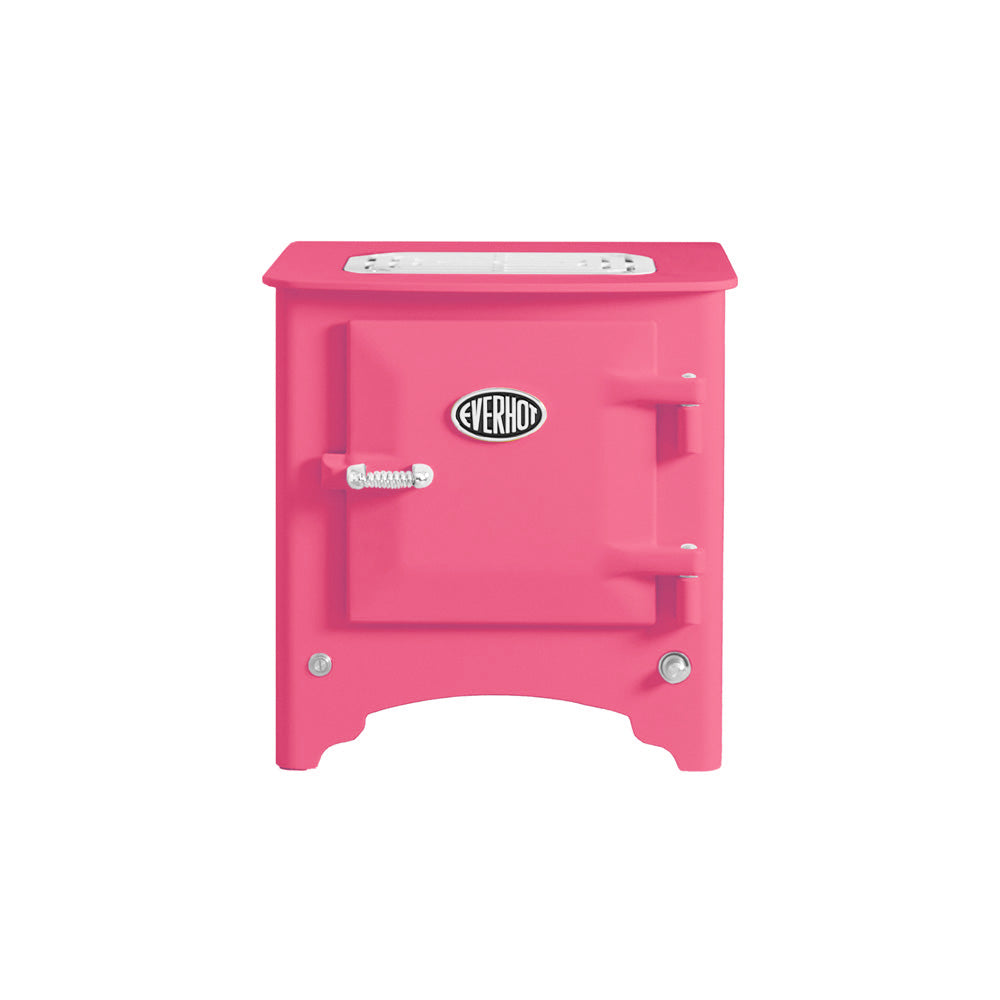 Everhot Electric Mini Stove in the colour fandango pink