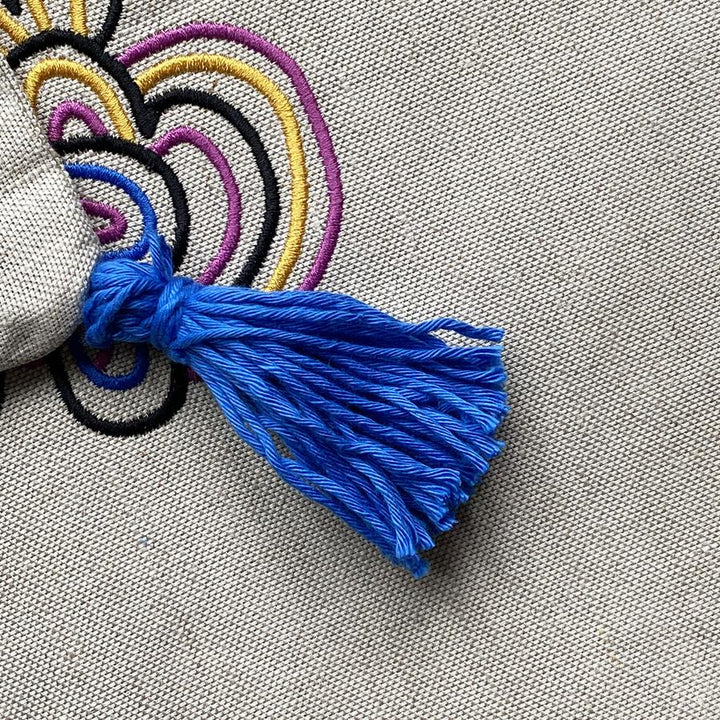 Frida Embroidered Cushion Cover