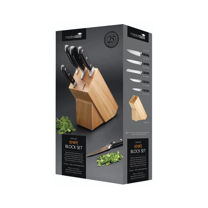 Halo Knife Block with Set of 5 Knives