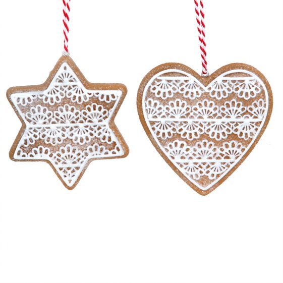 Gingerbread Lace Baubles