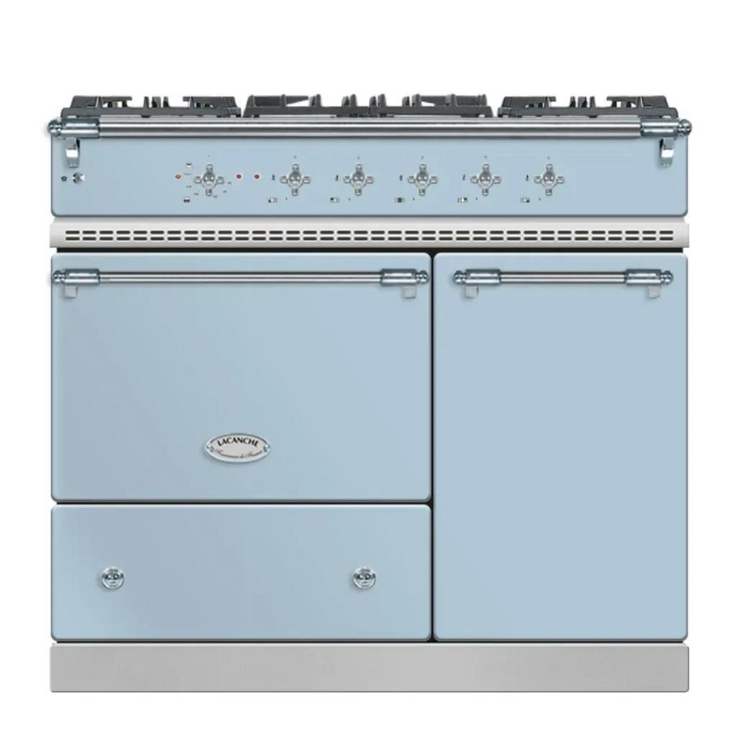 lacanche vougeot range cooker in blue