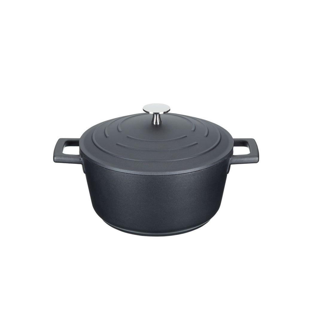 Cast Aluminium Black Casserole Dish | 2.5L Capacity
