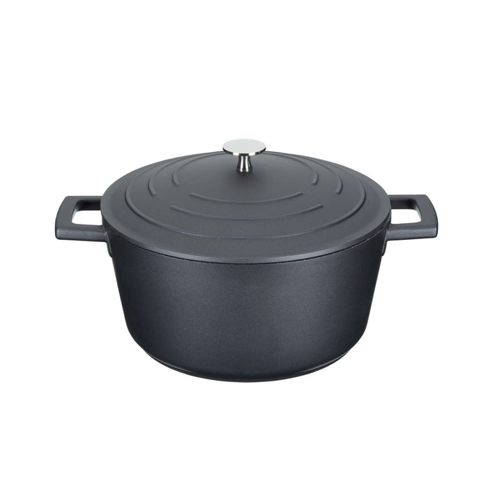 Cast Aluminium Black Casserole Dish | 4L Capacity