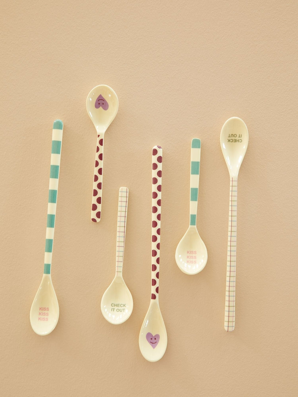 Melamine Latte Spoon - 3 Designs