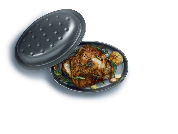 Non-Stick Covered Oval Roasting Pan