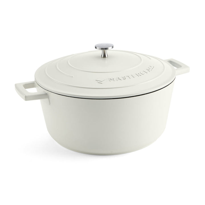 Cast Aluminium Cream Casserole Dish | 5L Capacity