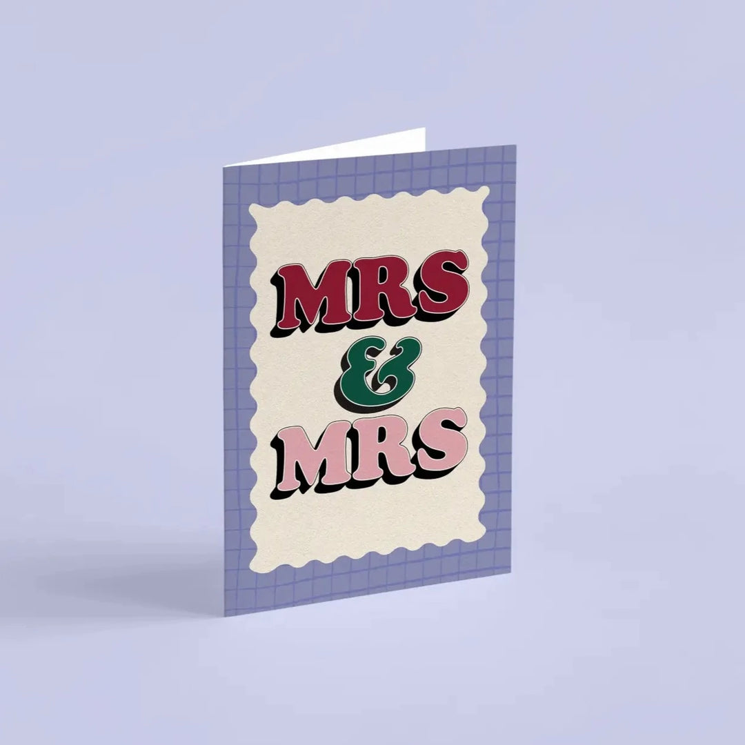 Mrs & Mrs Wedding Card