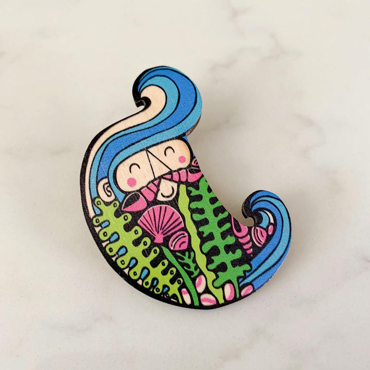 Merman Mur Brooch