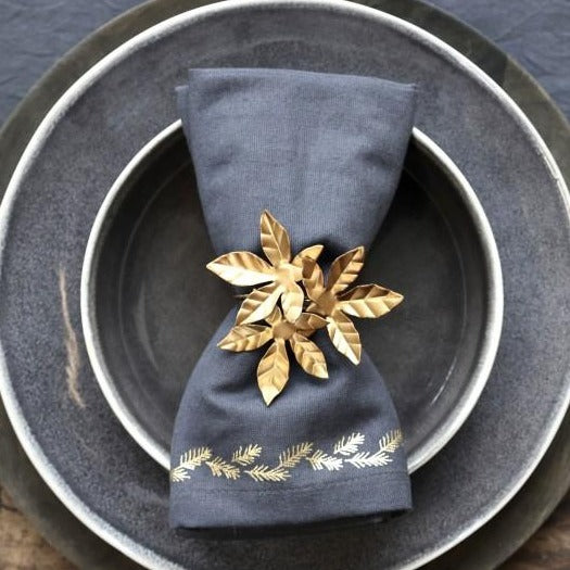 Brass Leaf Napkin Ring