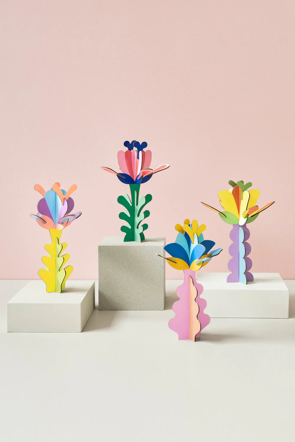 Flower Sculpture Kit - Pink Stem