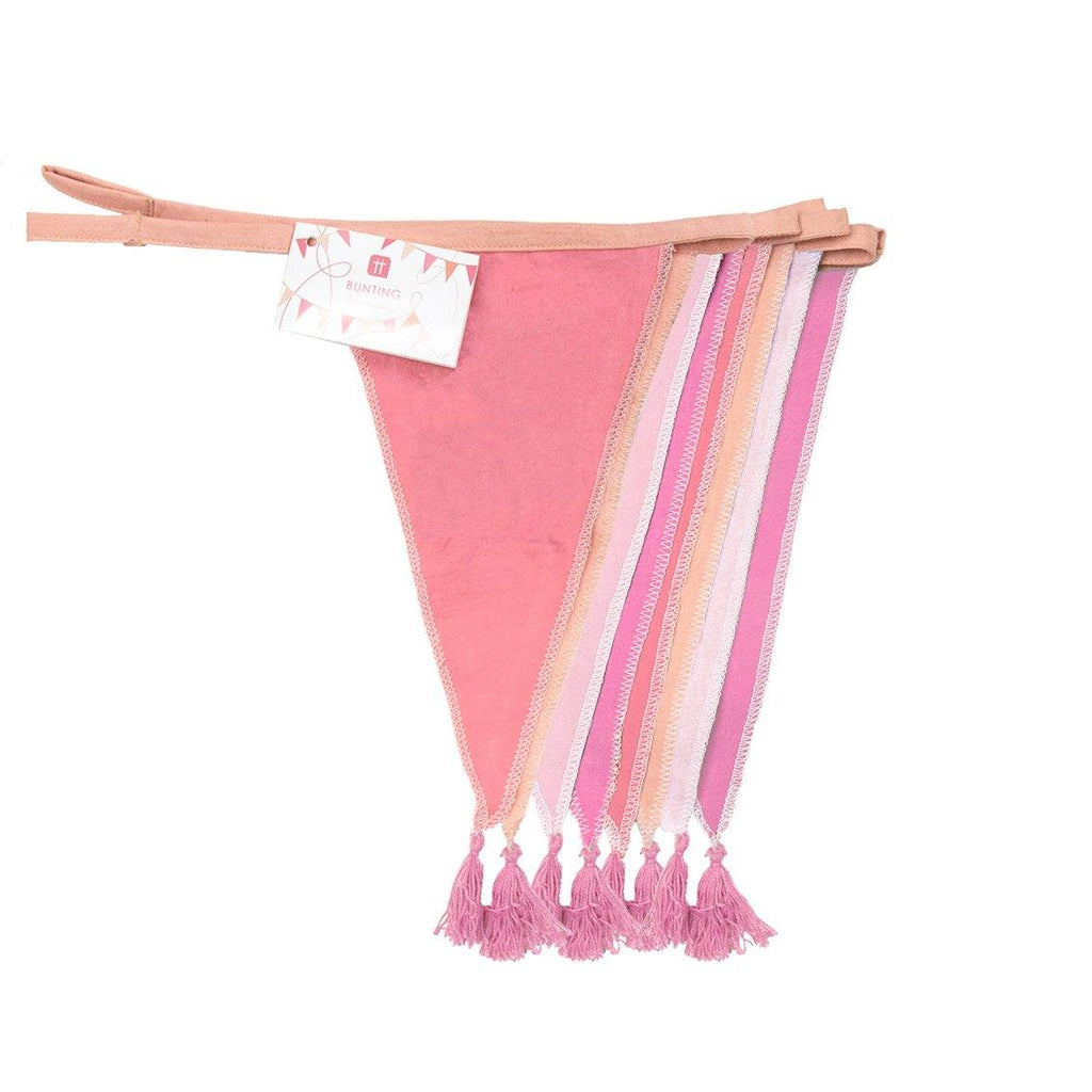 Pink Fabric Bunting 3m