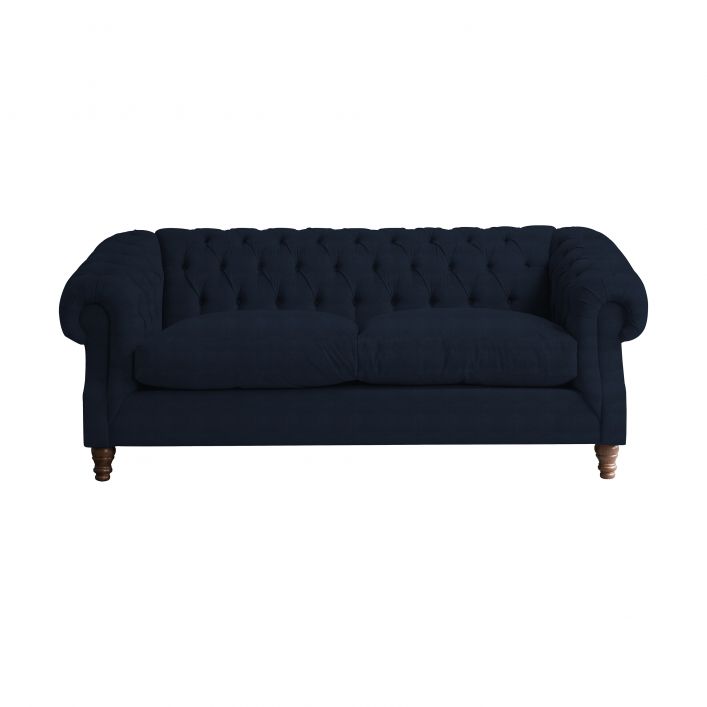 Indigo velvet sofa discount