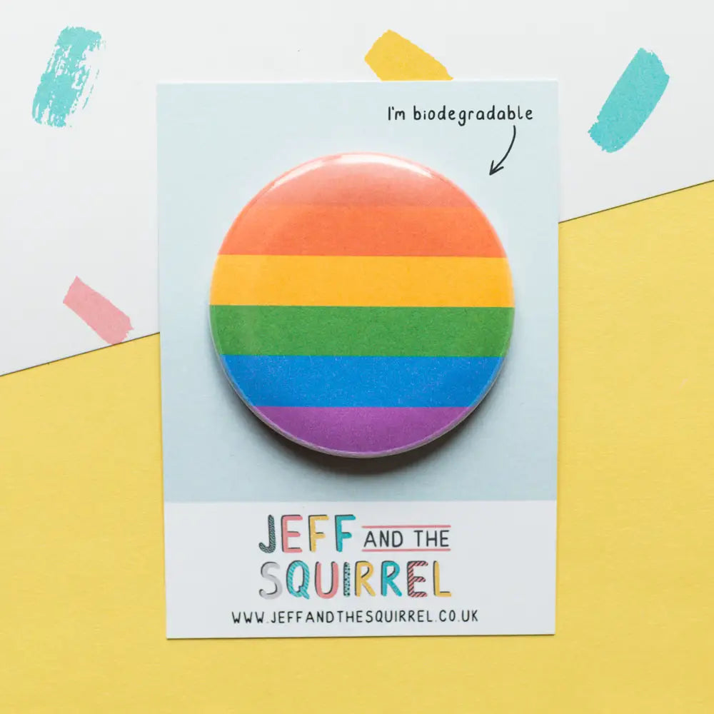 Gay Pride Biodegradable Pin Badge