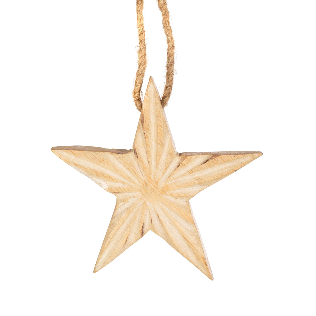 Wooden Star Christmas Decoration