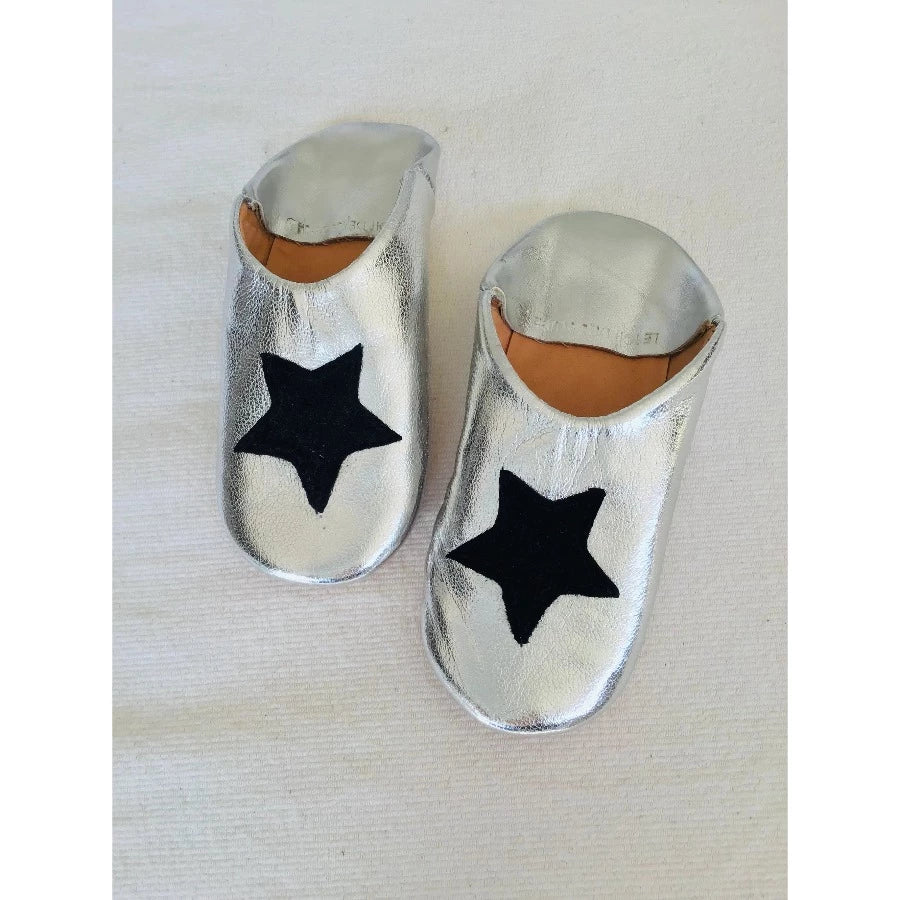 Handmade Leather Star Slippers
