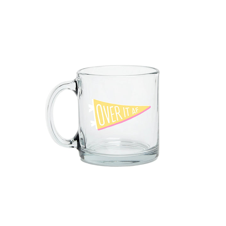 Over It AF Glass Gift Boxed Mug