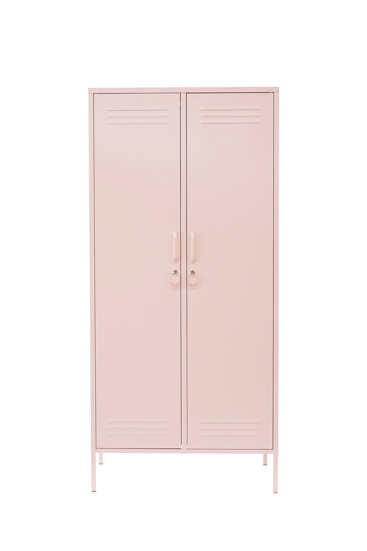 Mustard Made The Twinny Locker in blush with the doors closed