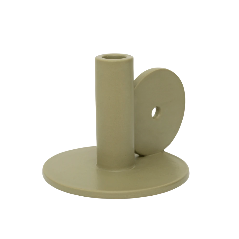 Green Statement Loop Candle Holder