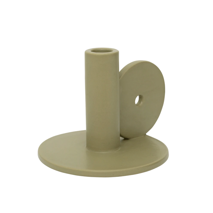 Green Statement Loop Candle Holder