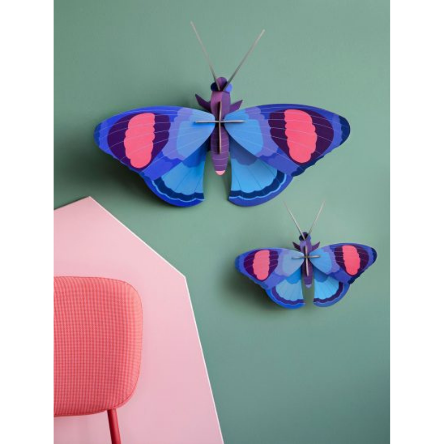 Deluxe Peacock Butterflies 3D Model Kit
