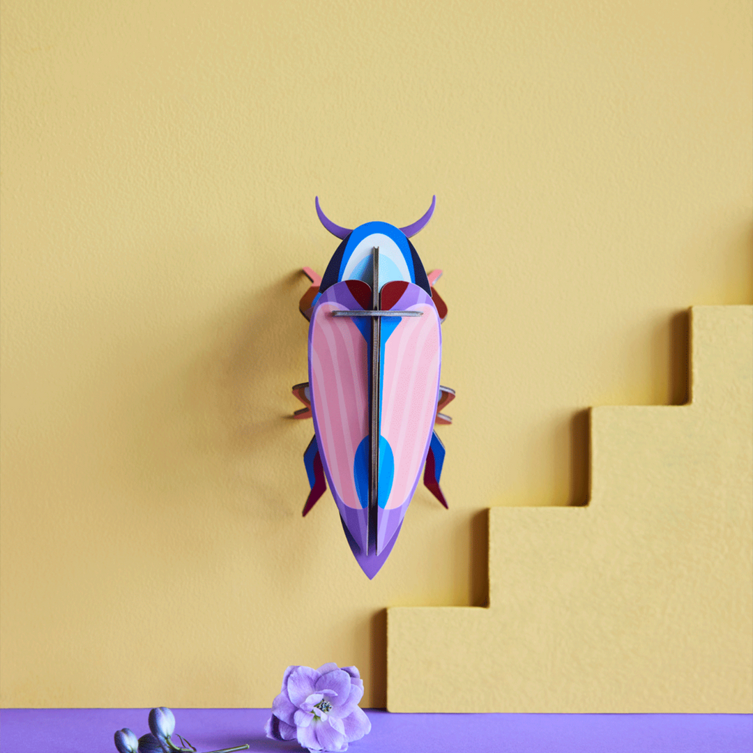 Violet Click Beetle 3D Model Kit