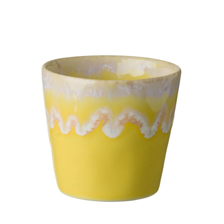 Stoneware Yellow Cup - Espresso & Lungo