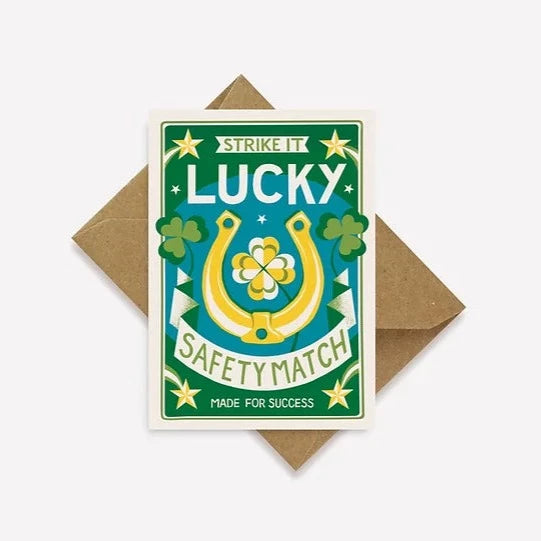 Strike It Lucky Mini Greetings Card