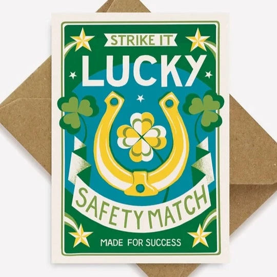 Strike It Lucky Mini Greetings Card