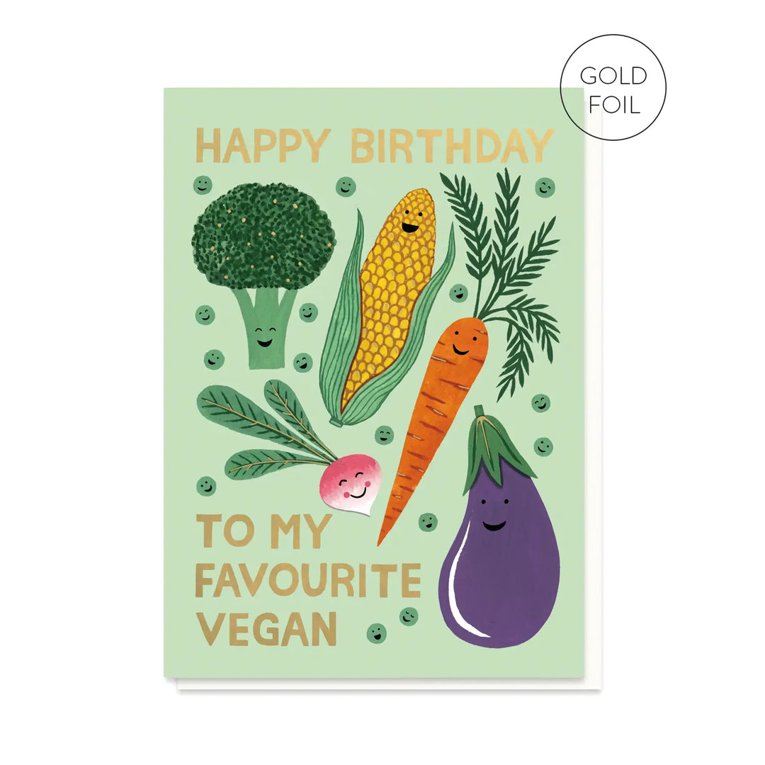 Favourite Vegan Birthday Card