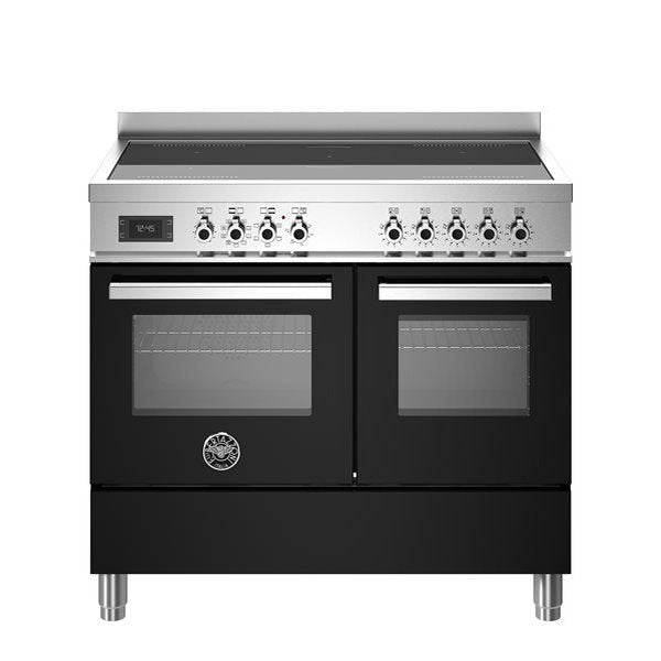 Bertazzoni Professional Series - 100 cm induction top electric double oven in black