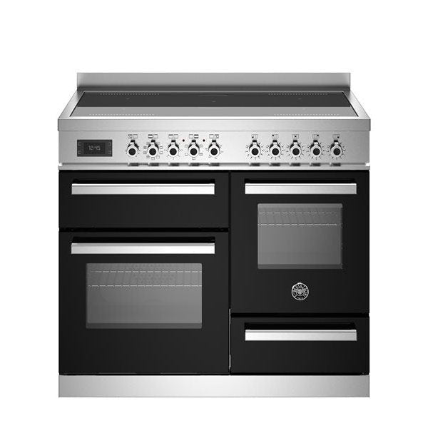 Bertazzoni Professional Series - 100 cm induction top electric triple oven in black