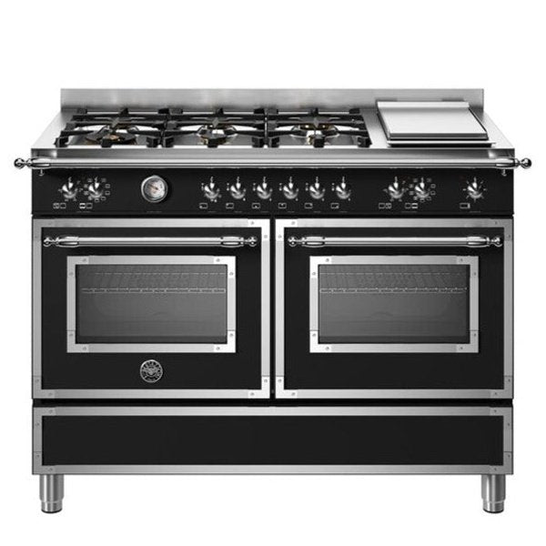Bertazzoni heritage series 6-burner+griddle electric double oven