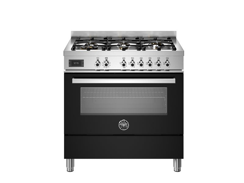 Bertazzoni Professional Series - 90 cm 6-Burner Electric Oven in black