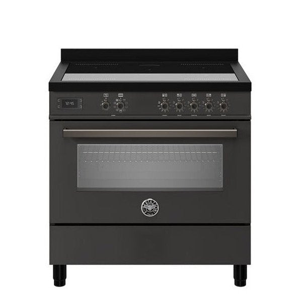 Bertazzoni Professional Series - 90 cm induction top, Electric Oven in carbonio 