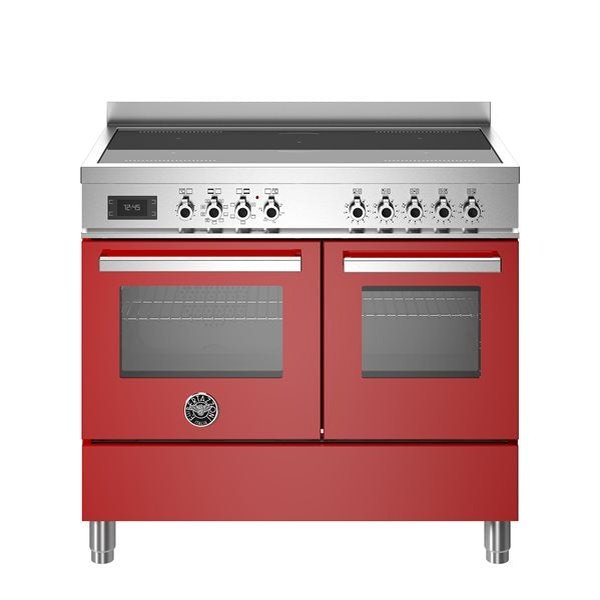 Bertazzoni Professional Series - 100 cm induction top electric double oven in red