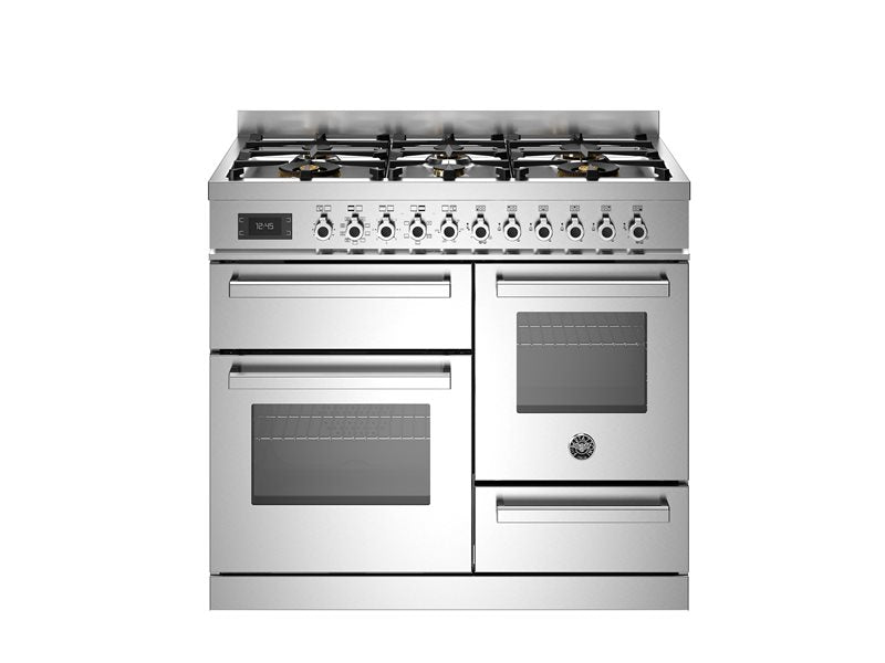 Bertazzoni Professional Series - 100 cm 6 burner electric triple oven Dual Fuel