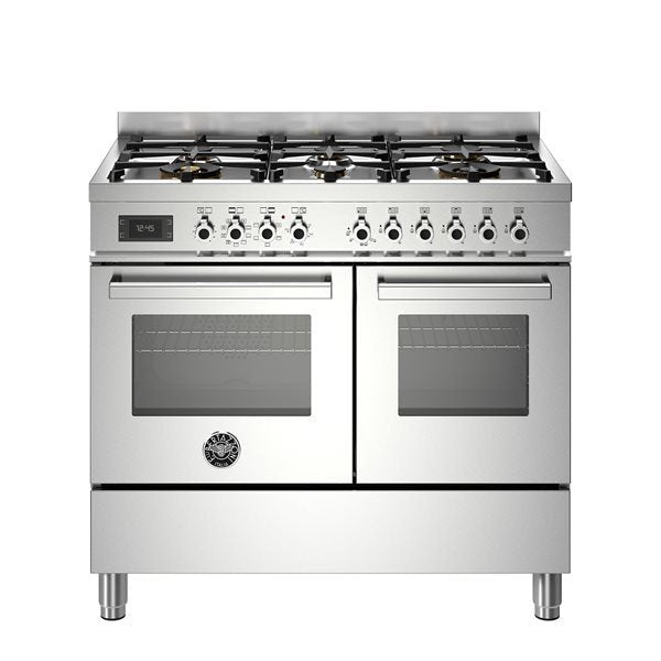 Bertazzoni Professional Series - 100 cm 6-burner electric double oven in stainless steel