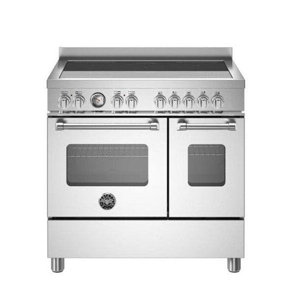 Bertazzoni Master series induction top double oven in silver