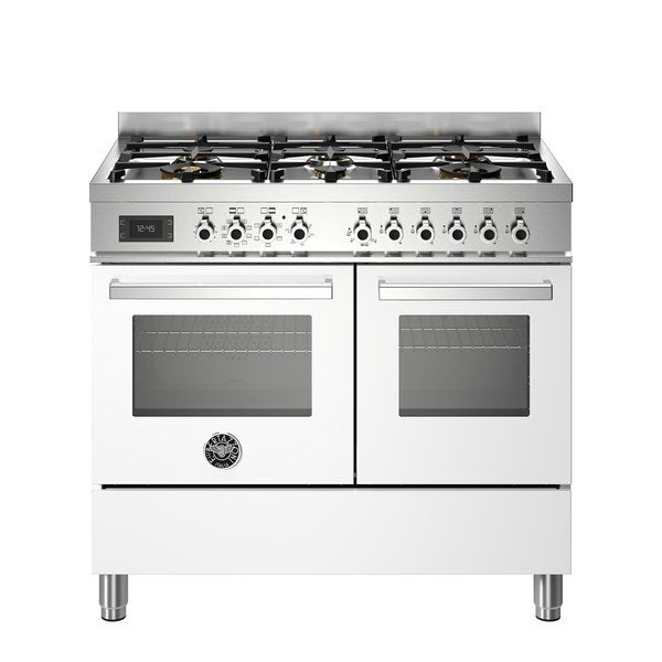 Bertazzoni Professional Series - 100 cm 6-burner electric double oven in white