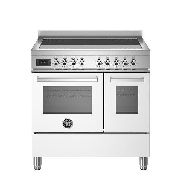 Bertazzoni Professional Series - 90 cm induction top electric double oven in white 