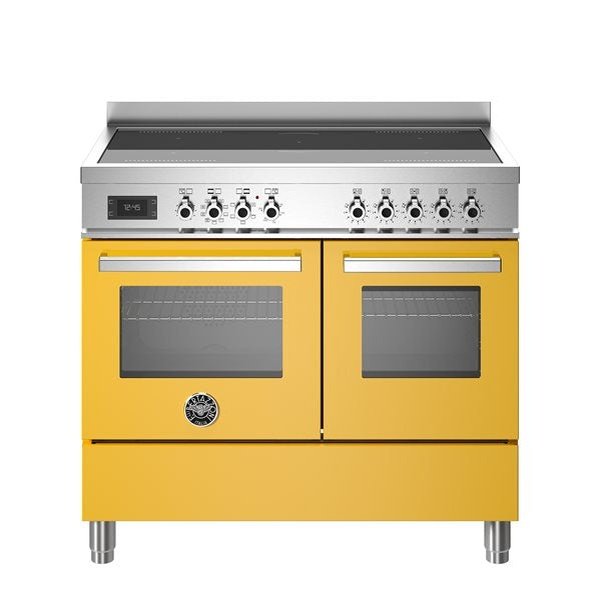 Bertazzoni Professional Series - 100 cm induction top electric double oven in yellow