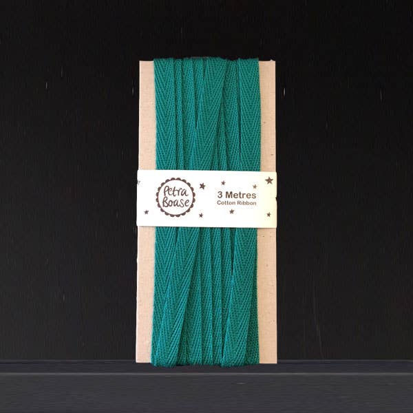 3m Cotton Ribbon: Jade
