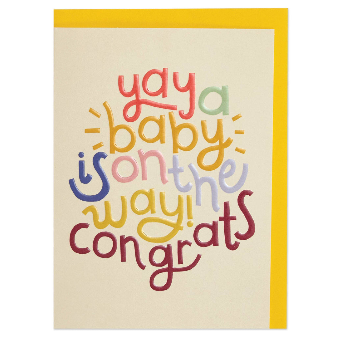 Yay a Baby is on the Way! Card
