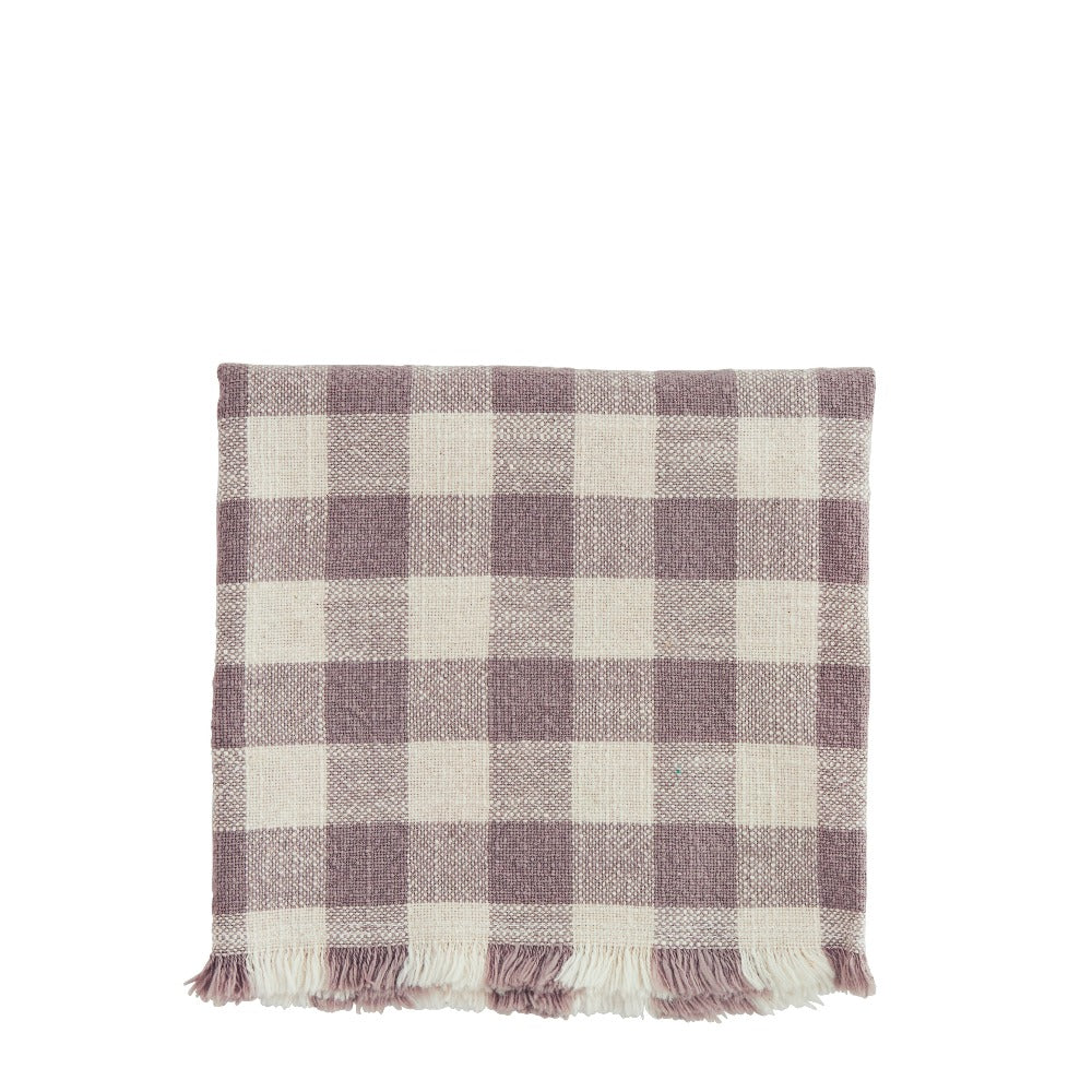 Stonewash Checked Tea Towel | Taupe