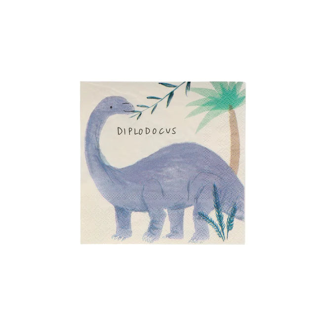 Dinosaur Kingdom Small Paper Napkins 16 Pack