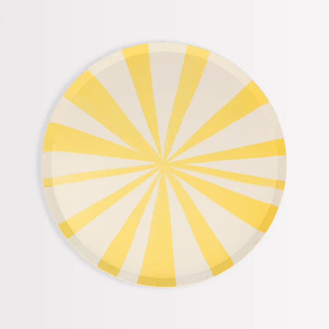 Mixed Stripe Small Paper Plates 8 Pack