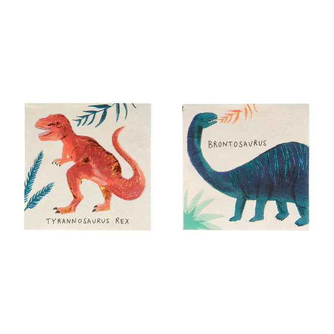 Dinosaur Kingdom Small Paper Napkins 16 Pack