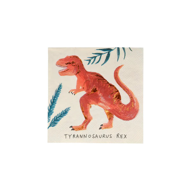 Dinosaur Kingdom Small Paper Napkins 16 Pack