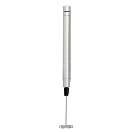 Silver Battery Powered Milk Frother
